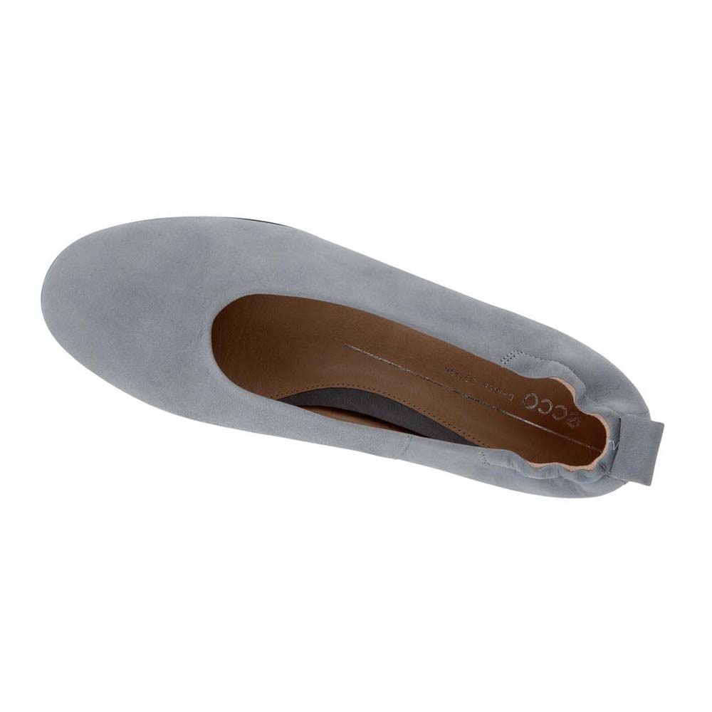 Women's Ecco Anine Flat Ballerina Ballet Flats Silver / Grey | SG 4OKI